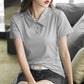 Kurzärmliges Damen-Golfhemd aus Baumwolle mit Revers